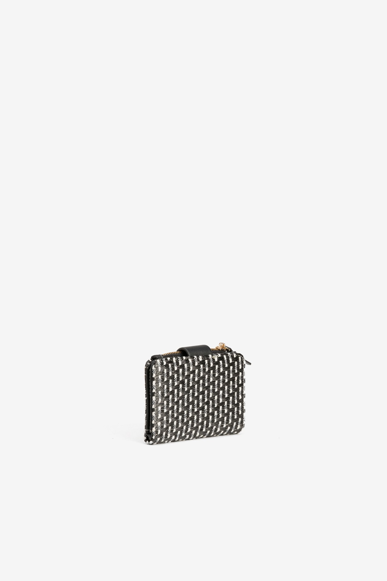 Porta-moedas preto com padr�o