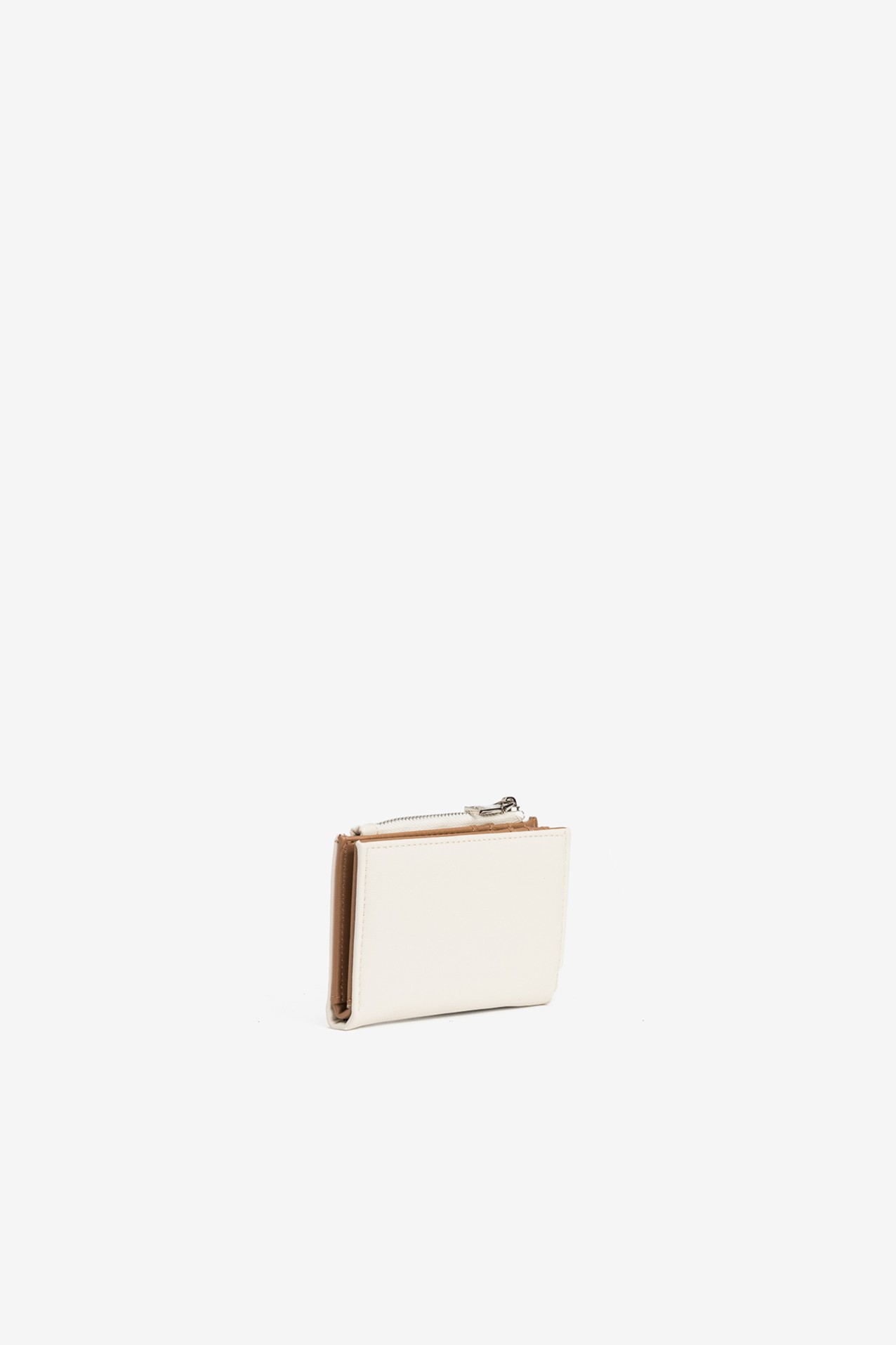Beige Perforated Coin Purse