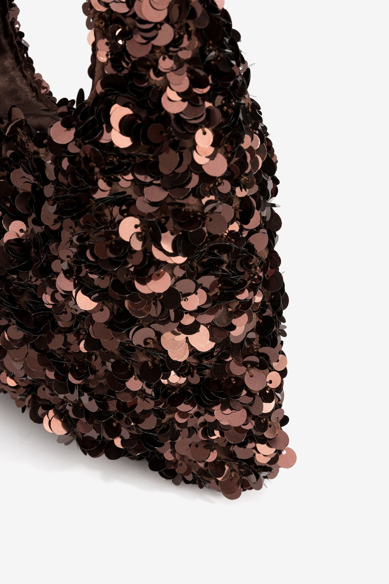 Brown Sequin Glam Purse