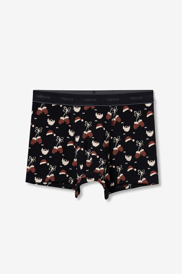 Dark Navy Christmas Boxers