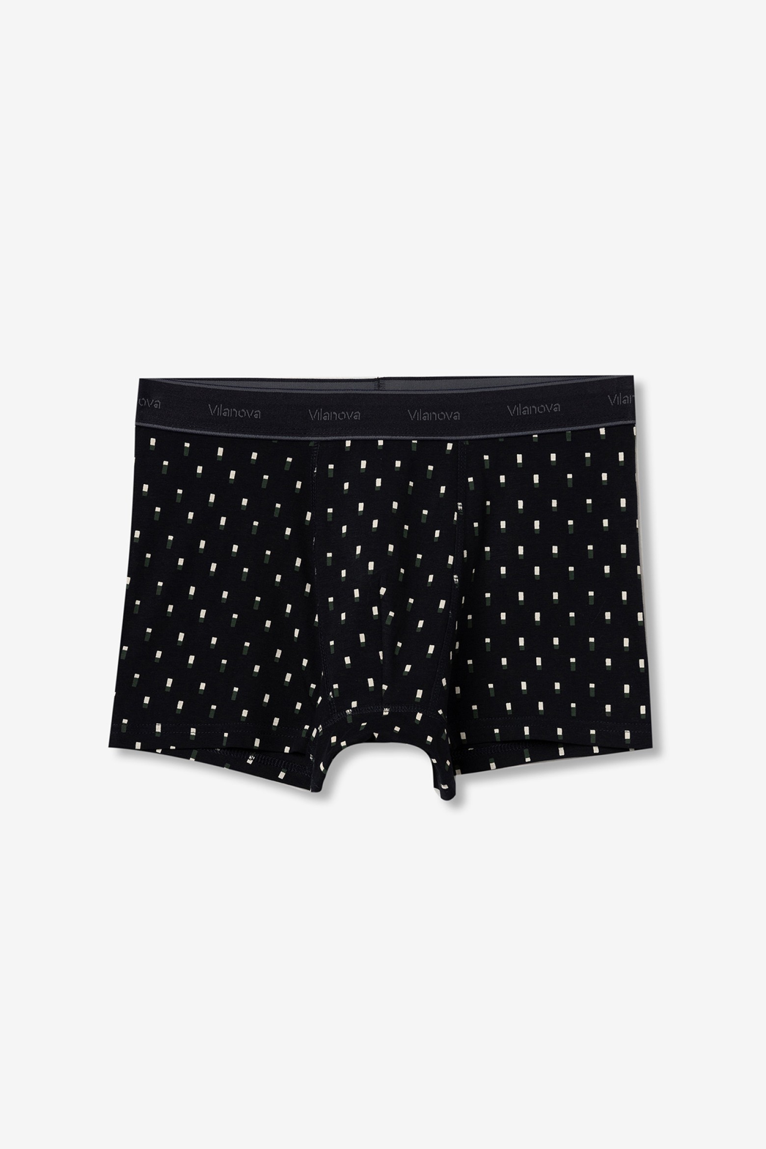 Dark Navy Geometric Boxers