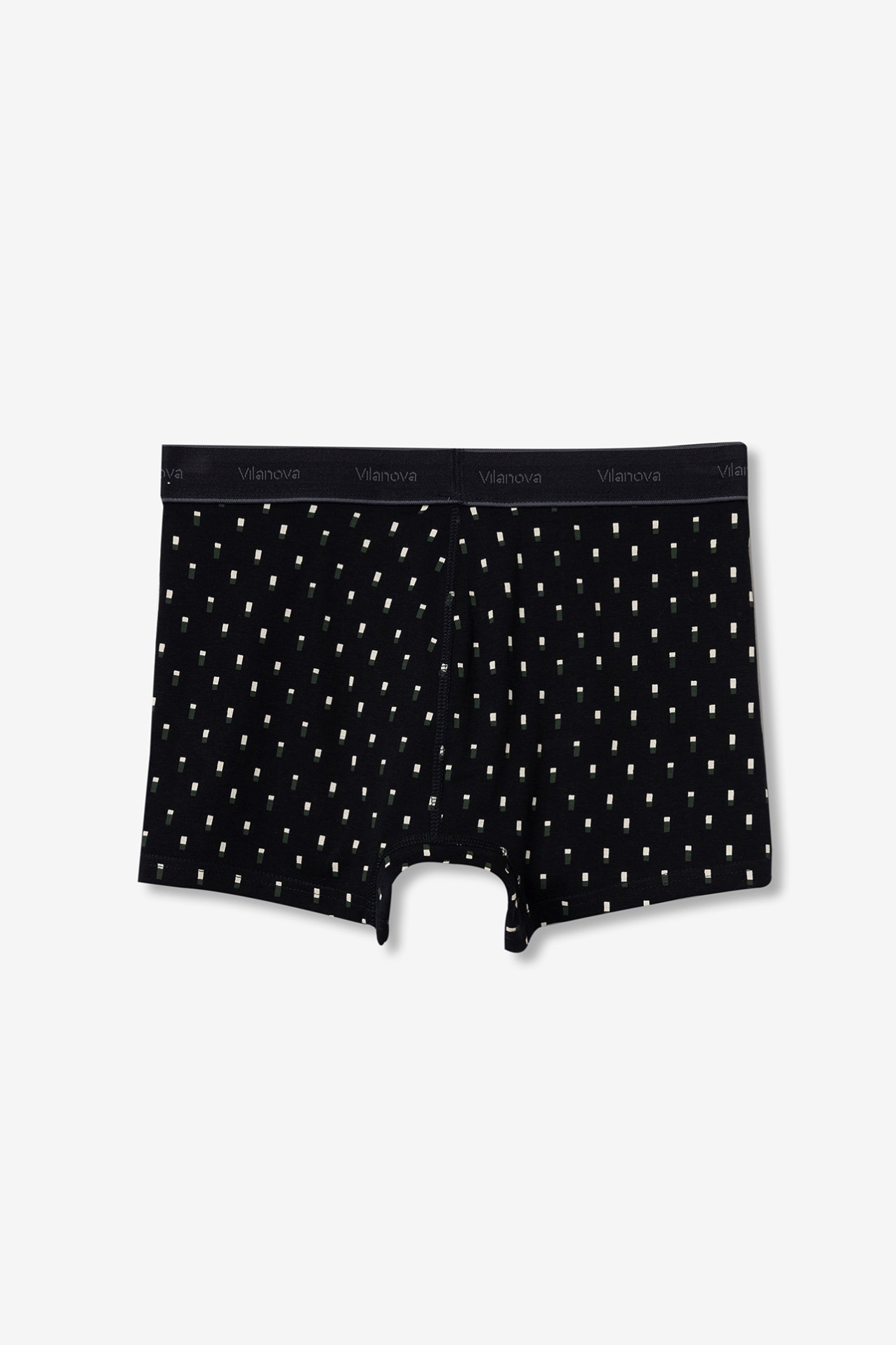 Dark Navy Geometric Boxers
