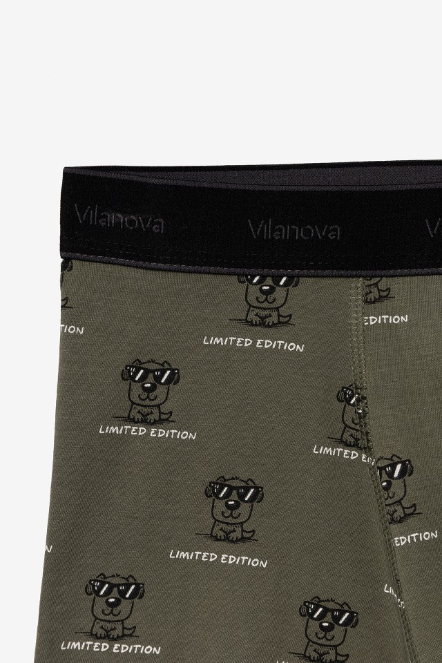 Boxers verdes estampados Boxers verdes estampados