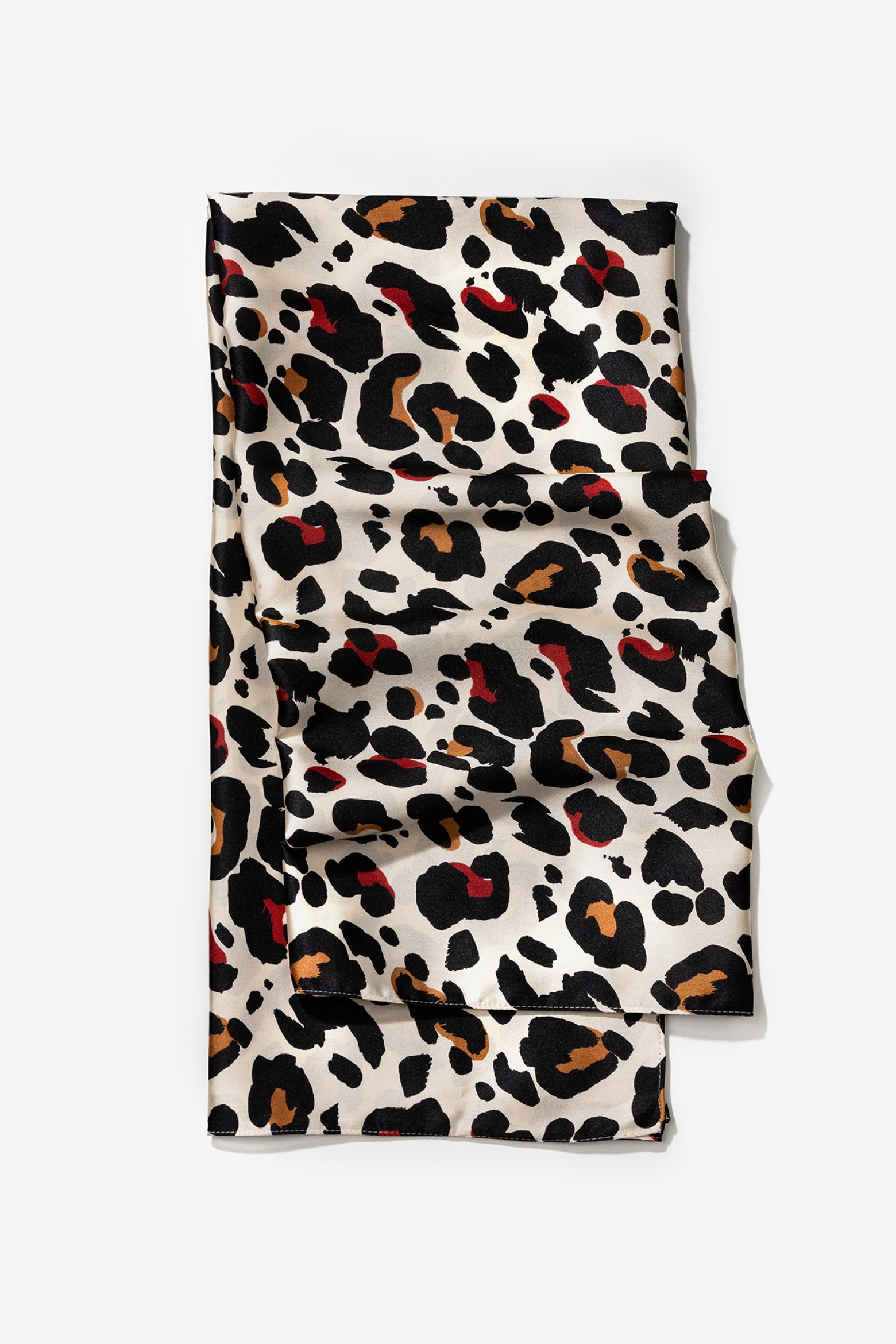Beige Animal Print Scarf
