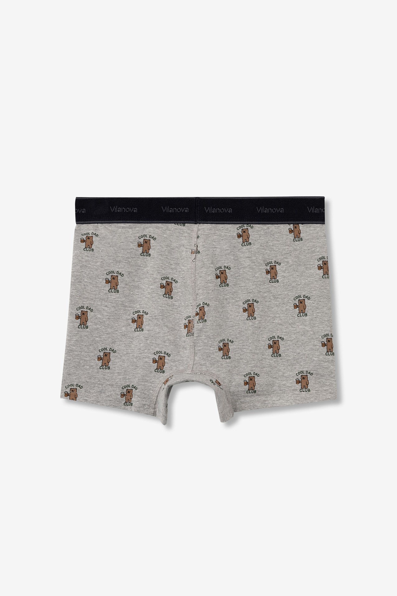 Light Grey Bear Print Boxers