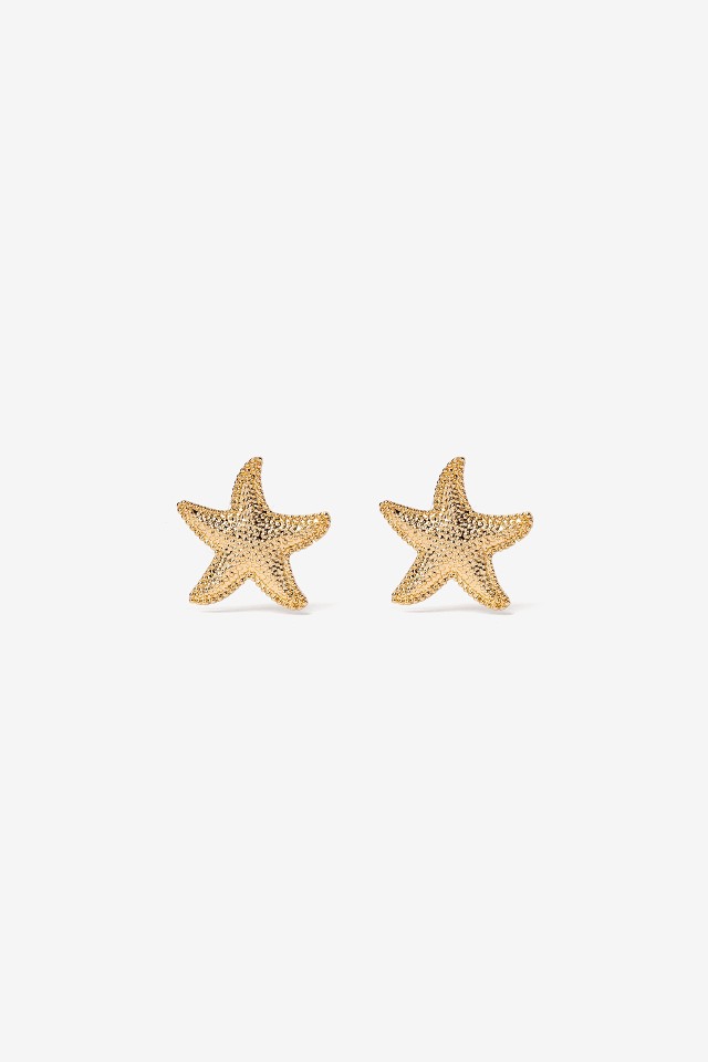 Starfish Gold Earrings