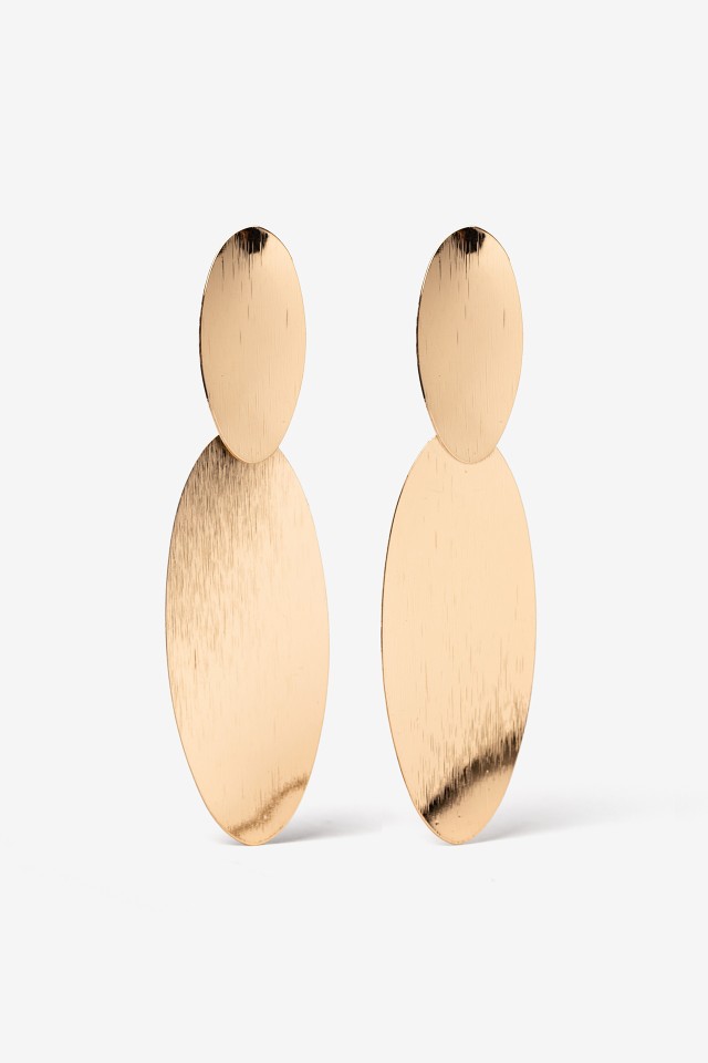 Geometric Gold Tone Earrings