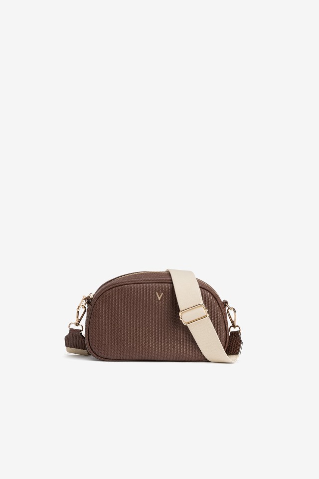Textured Brown Wallet Bag