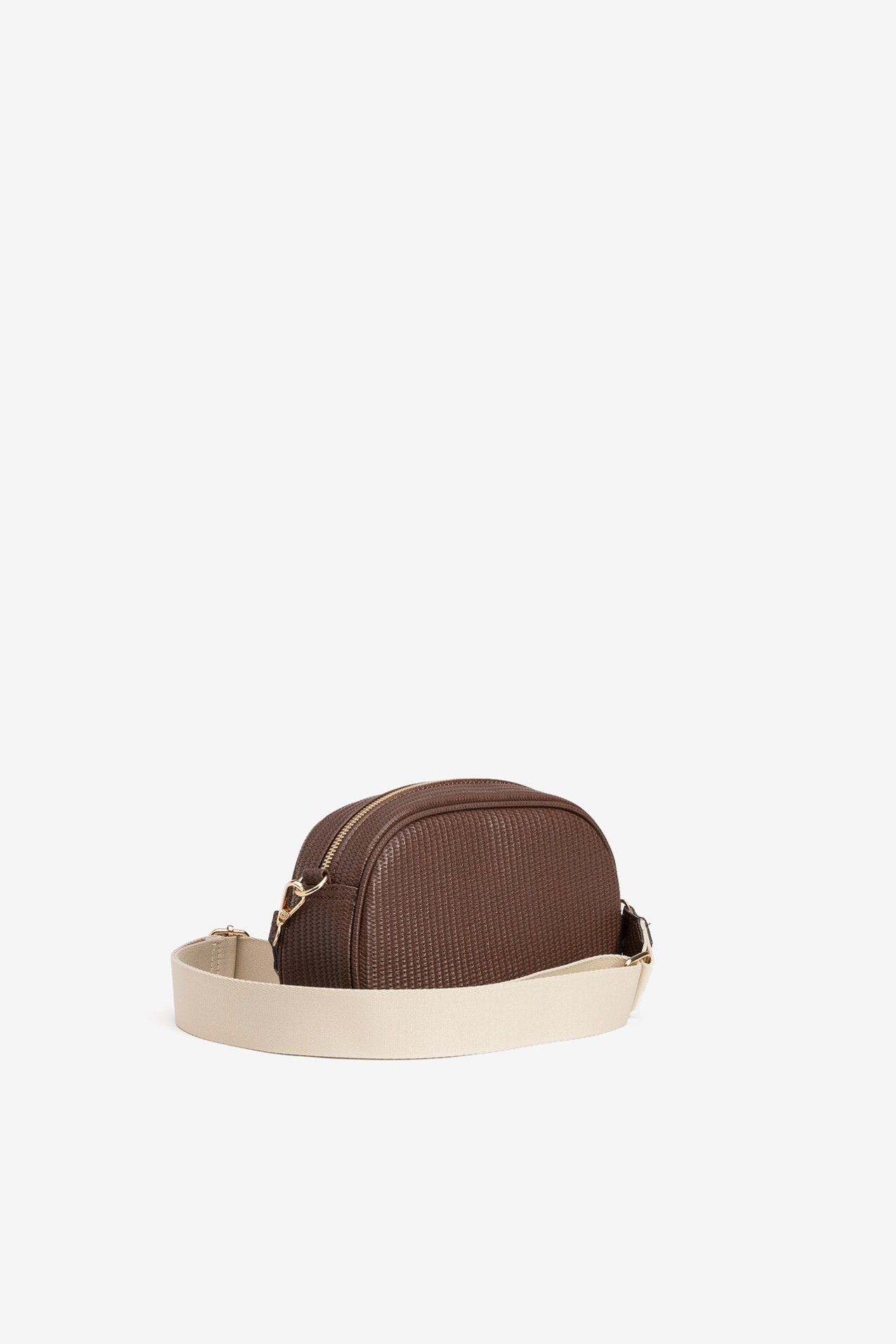 Textured Brown Wallet Bag