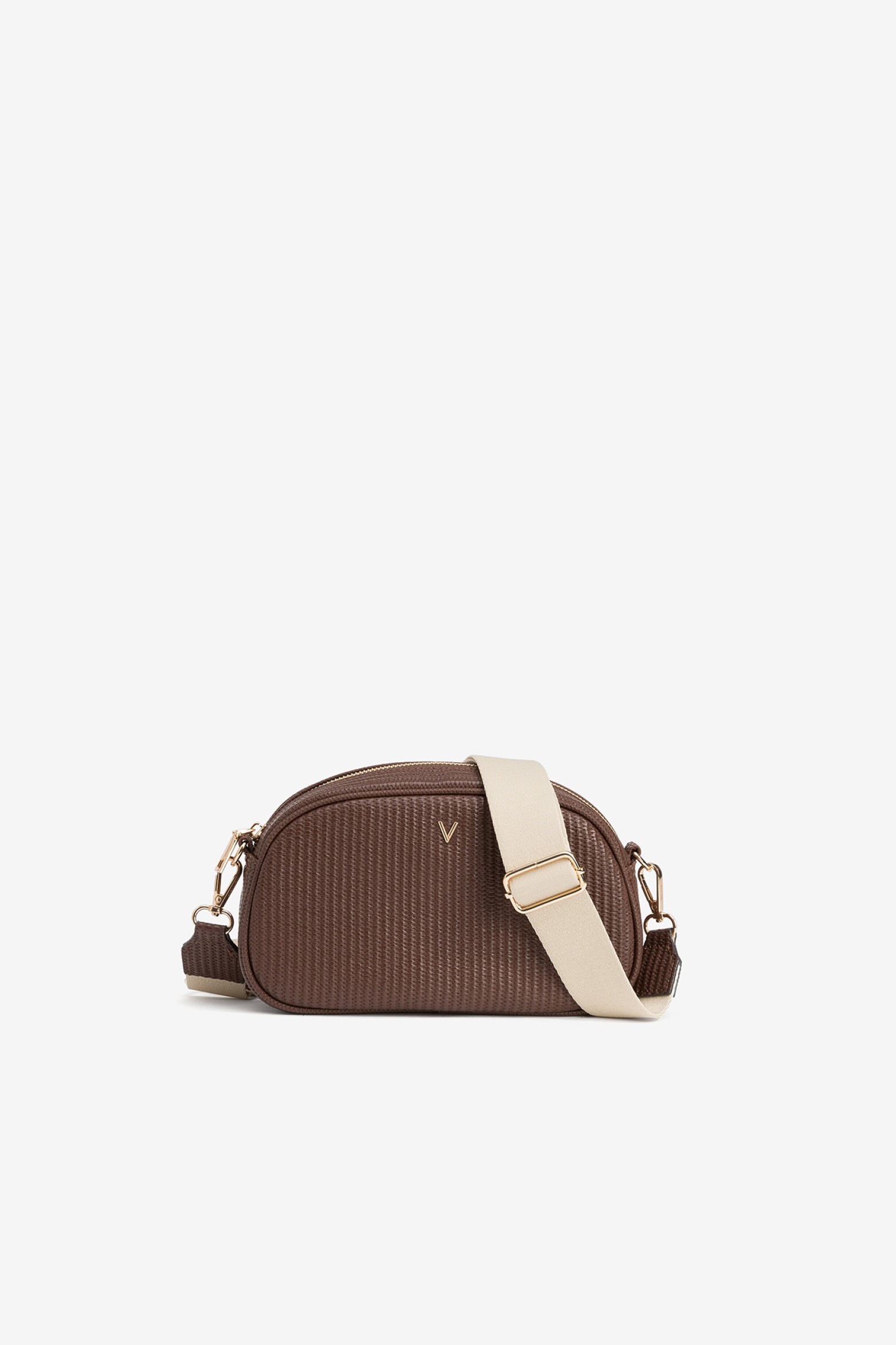 Textured Brown Wallet Bag