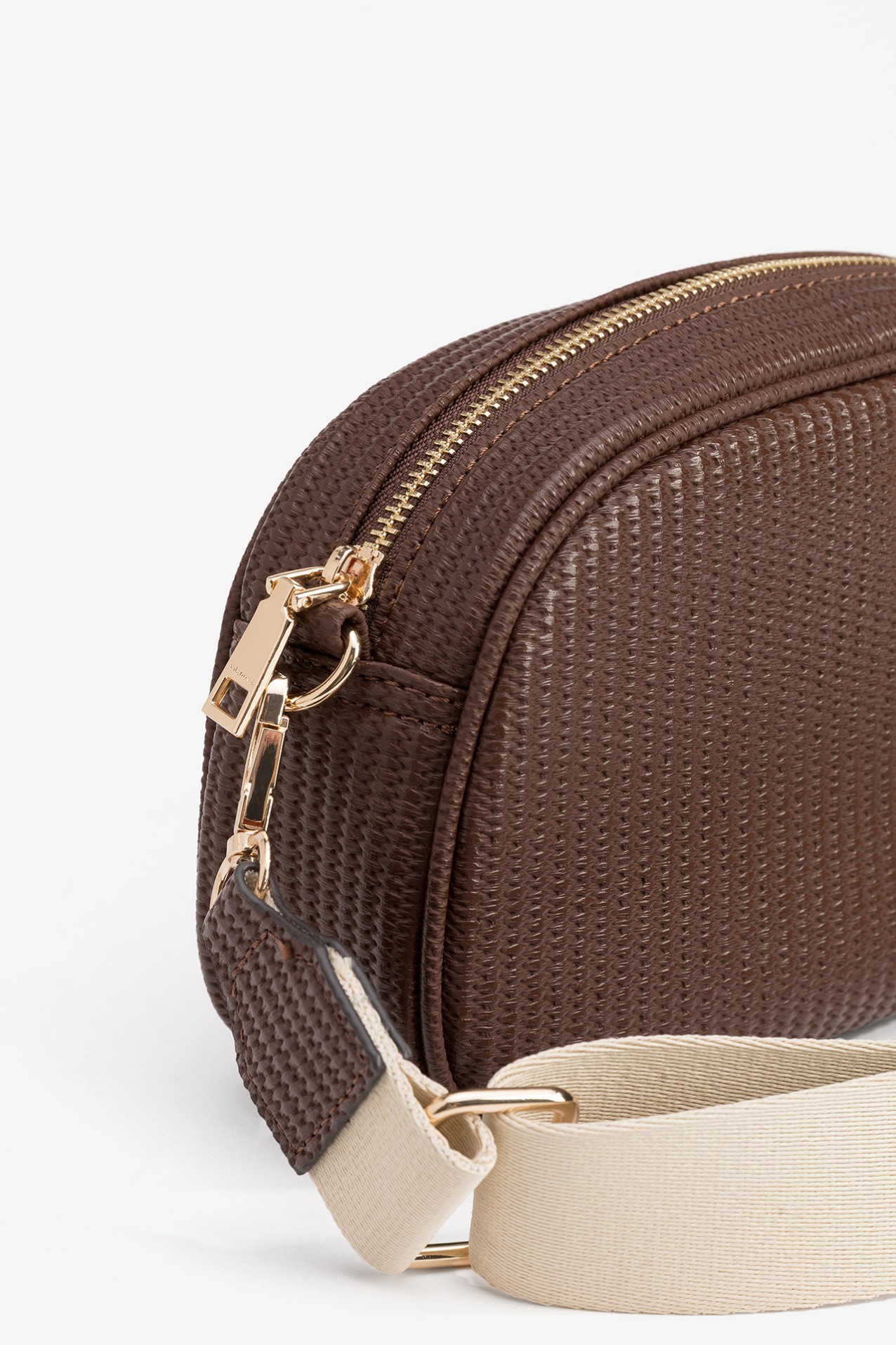 Textured Brown Wallet Bag