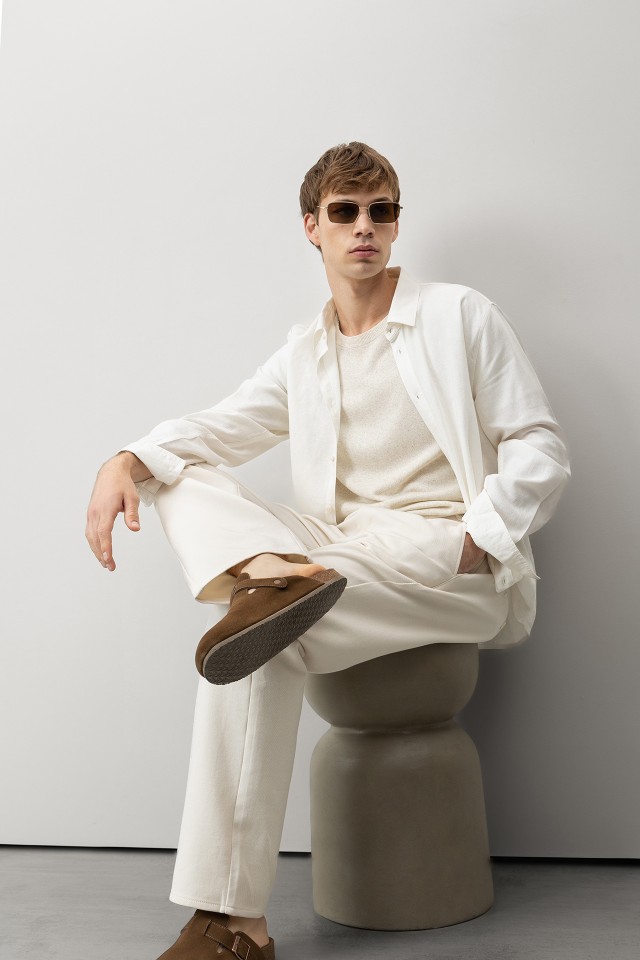 Beige Long Sleeve Shirt