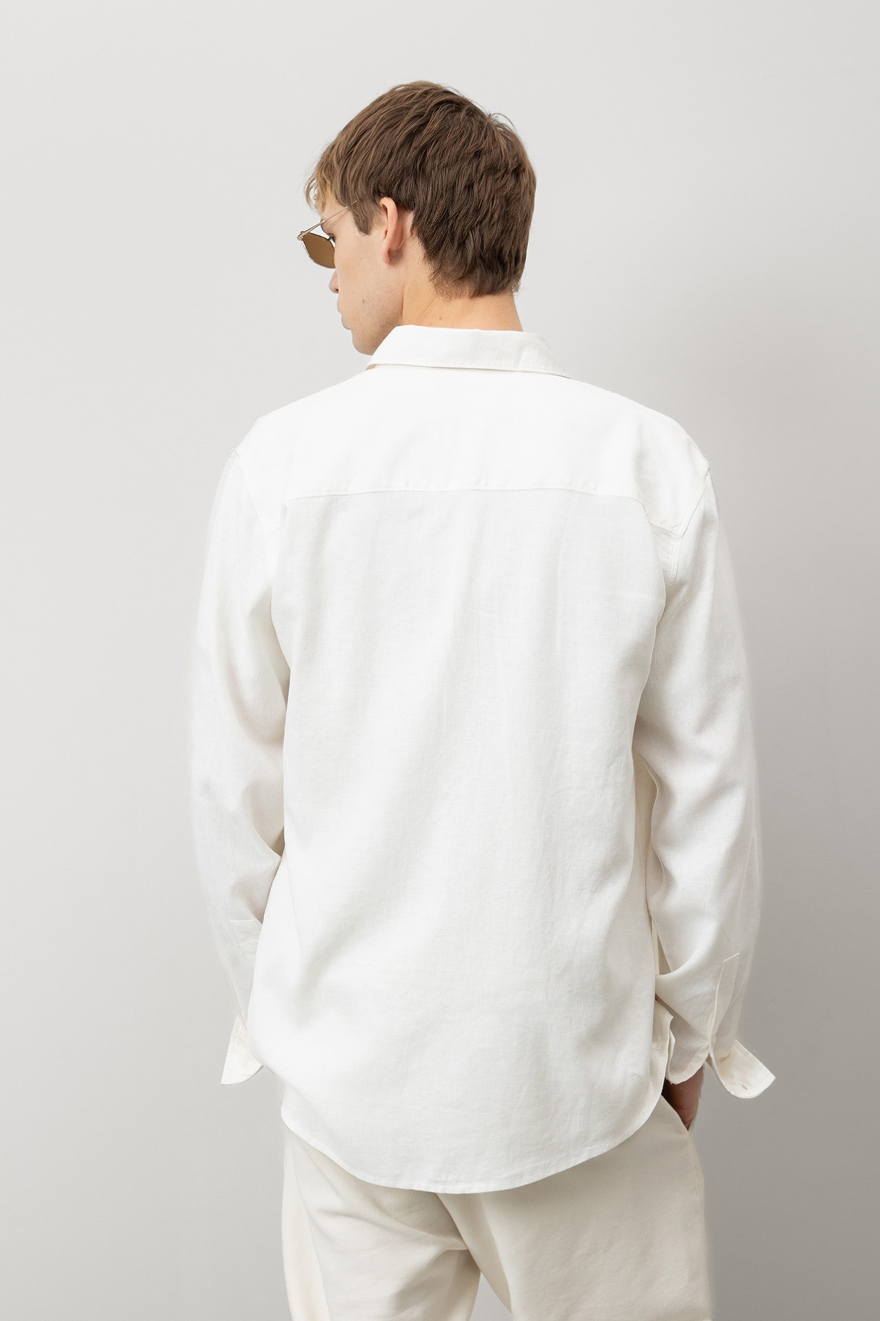 Beige Long Sleeve Shirt