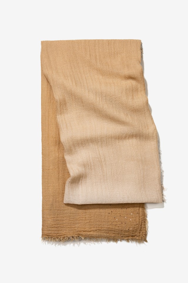 Beige Gradient Light Scarf