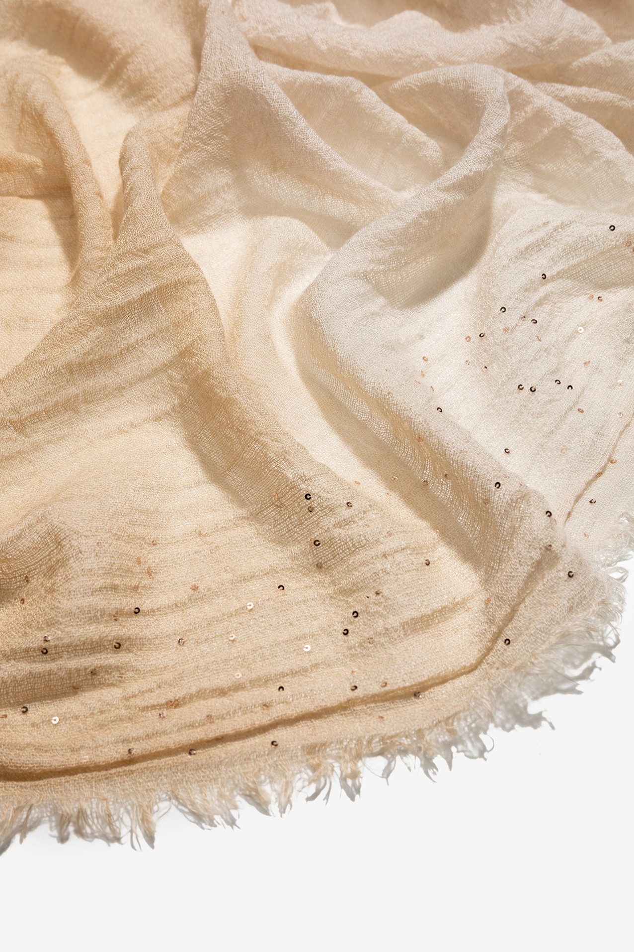 Beige Gradient Light Scarf