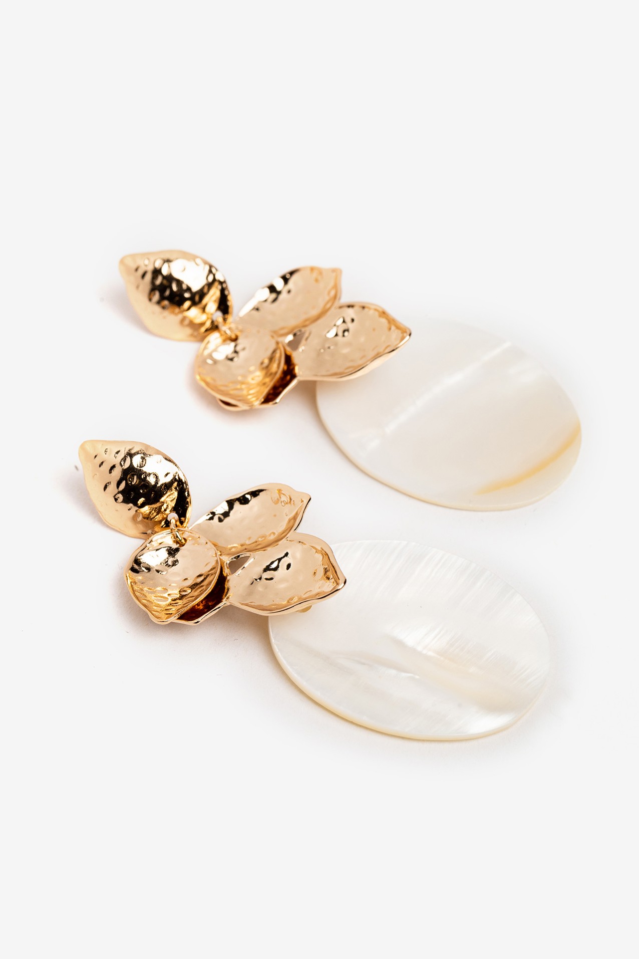 Gold Statement Drop Earrings
