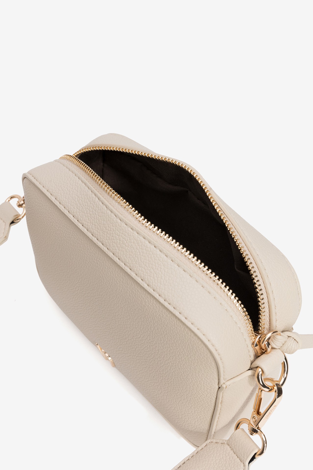 Beige Minimalist Crossbody Wallet