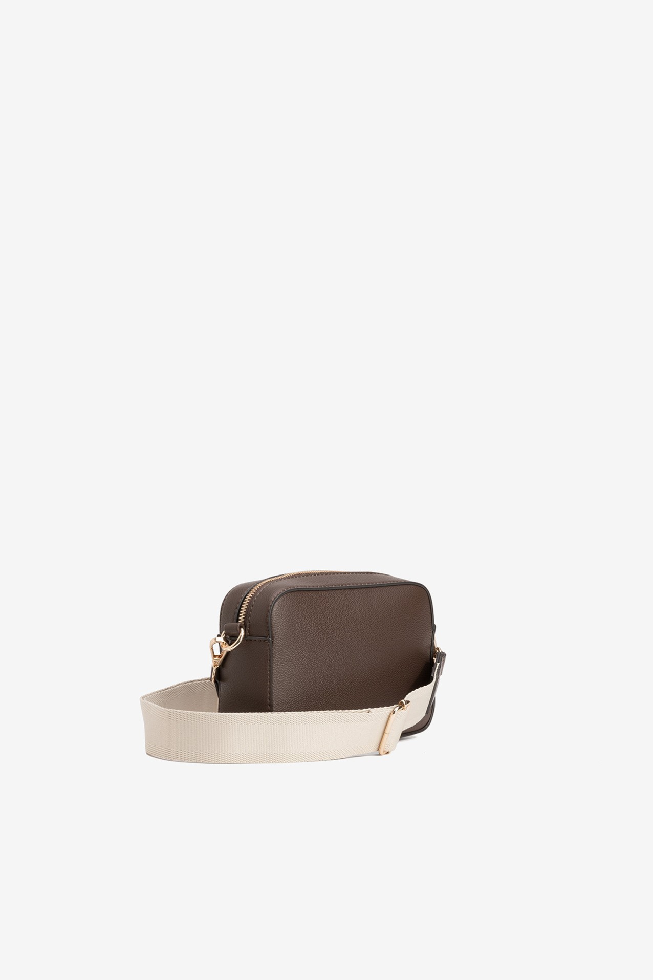Brown Compact Crossbody Wallet