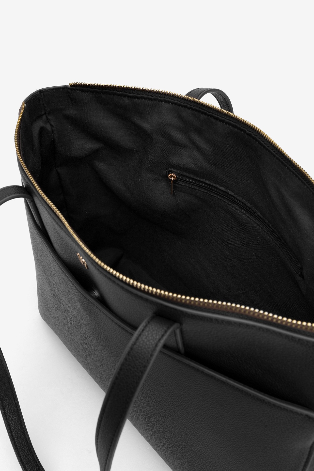 Minimal Black Tote Bag