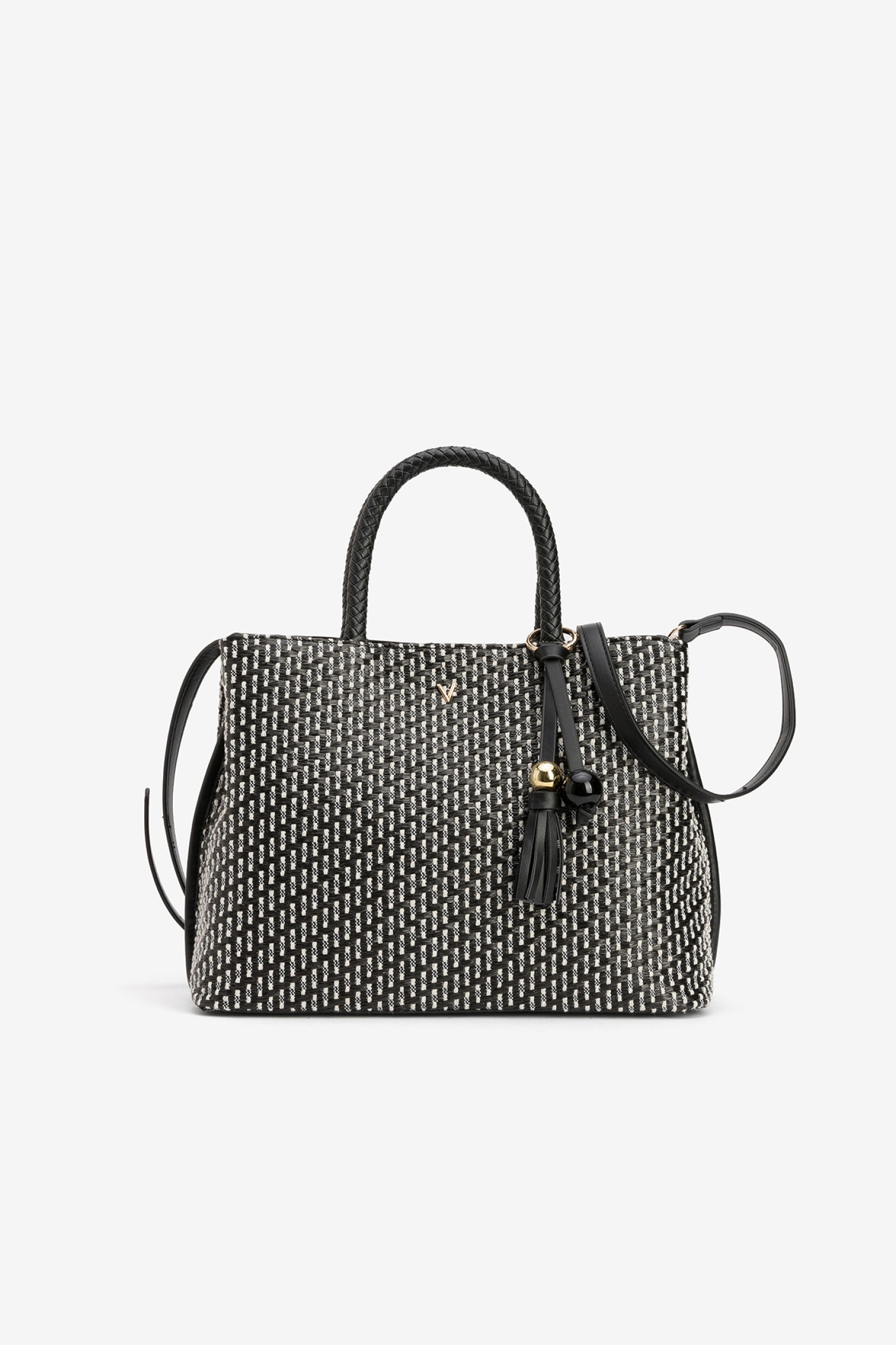Black Geometric Handbag