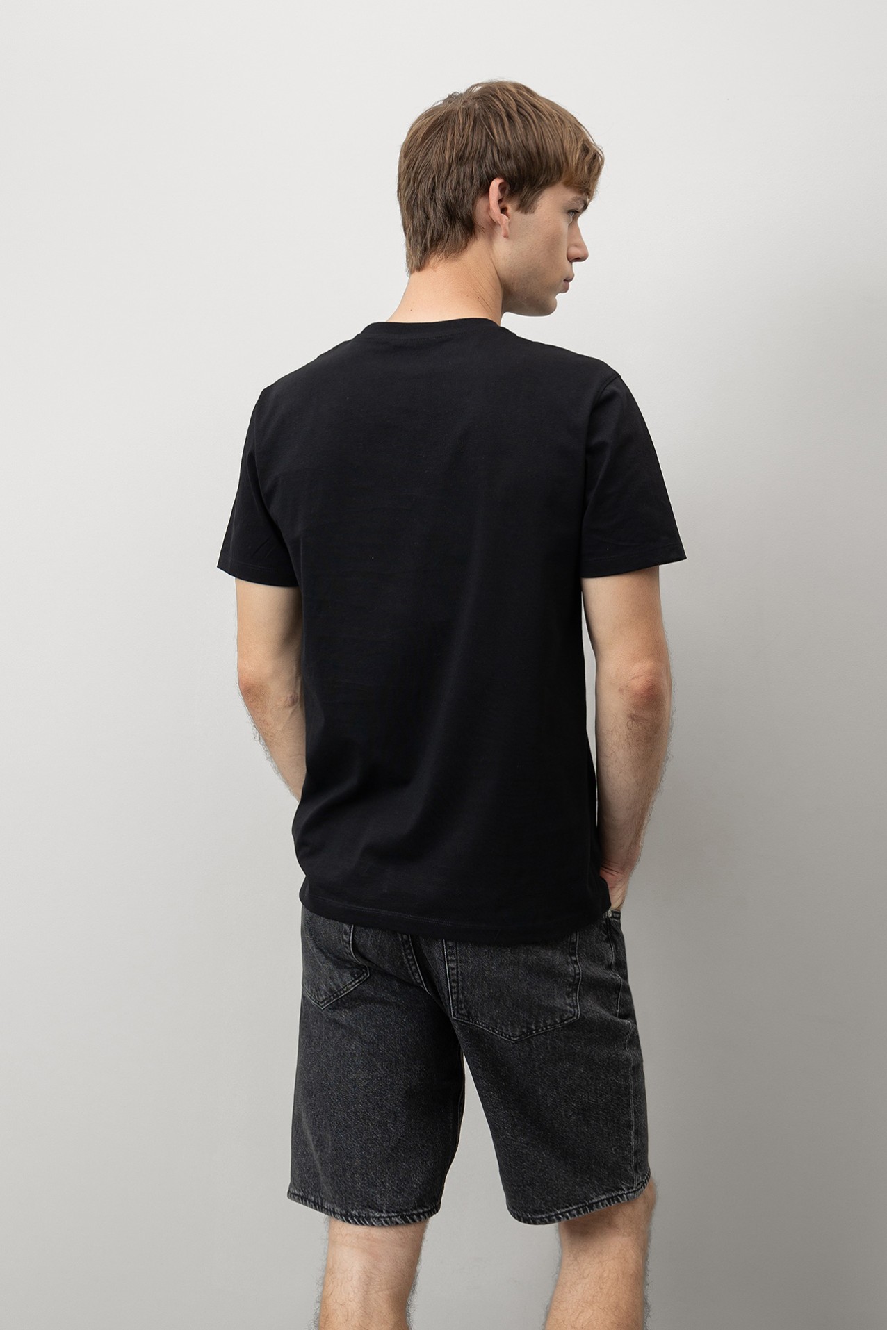 Regular T-Shirt with Embroidered Logo