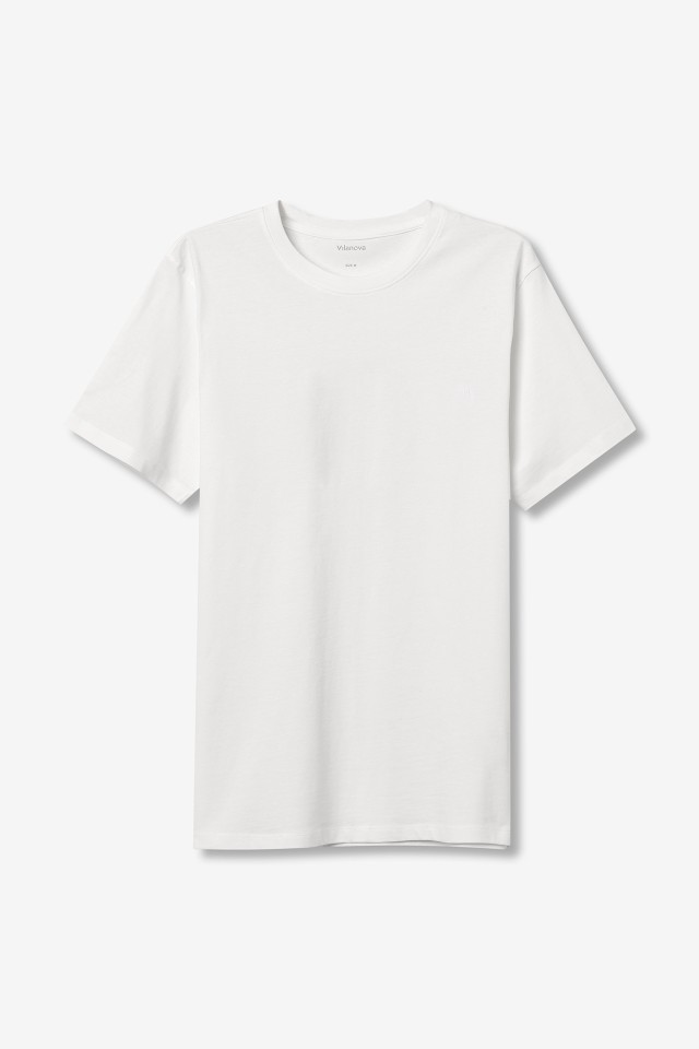 Camiseta Regular con Logo Bordado Camiseta Regular con Logo Bordado