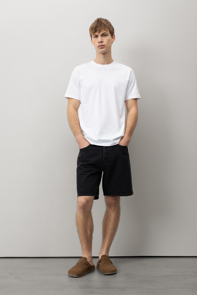 Camiseta Regular con Logo Bordado Camiseta Regular con Logo Bordado