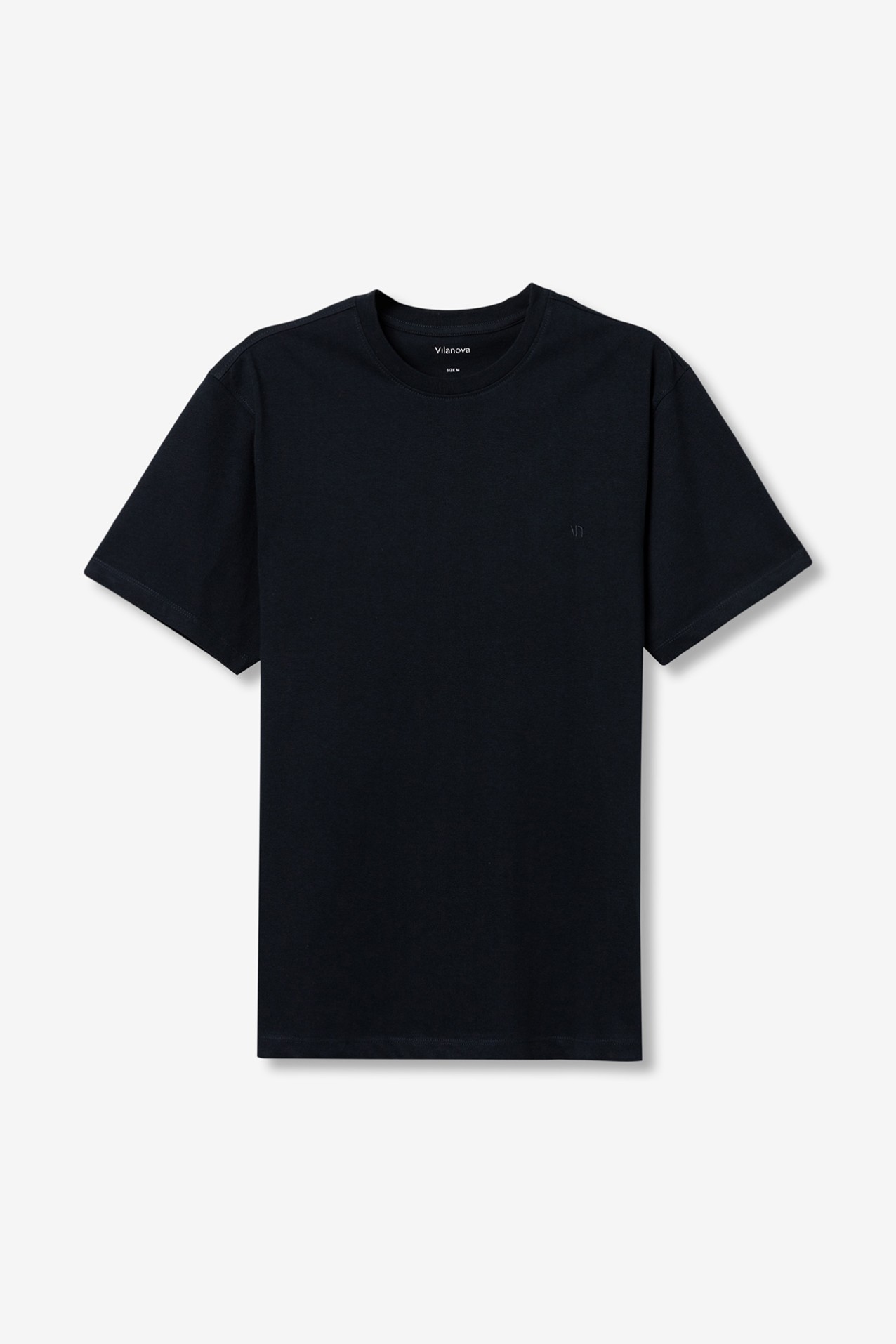 Regular T-Shirt with Embroidered Logo