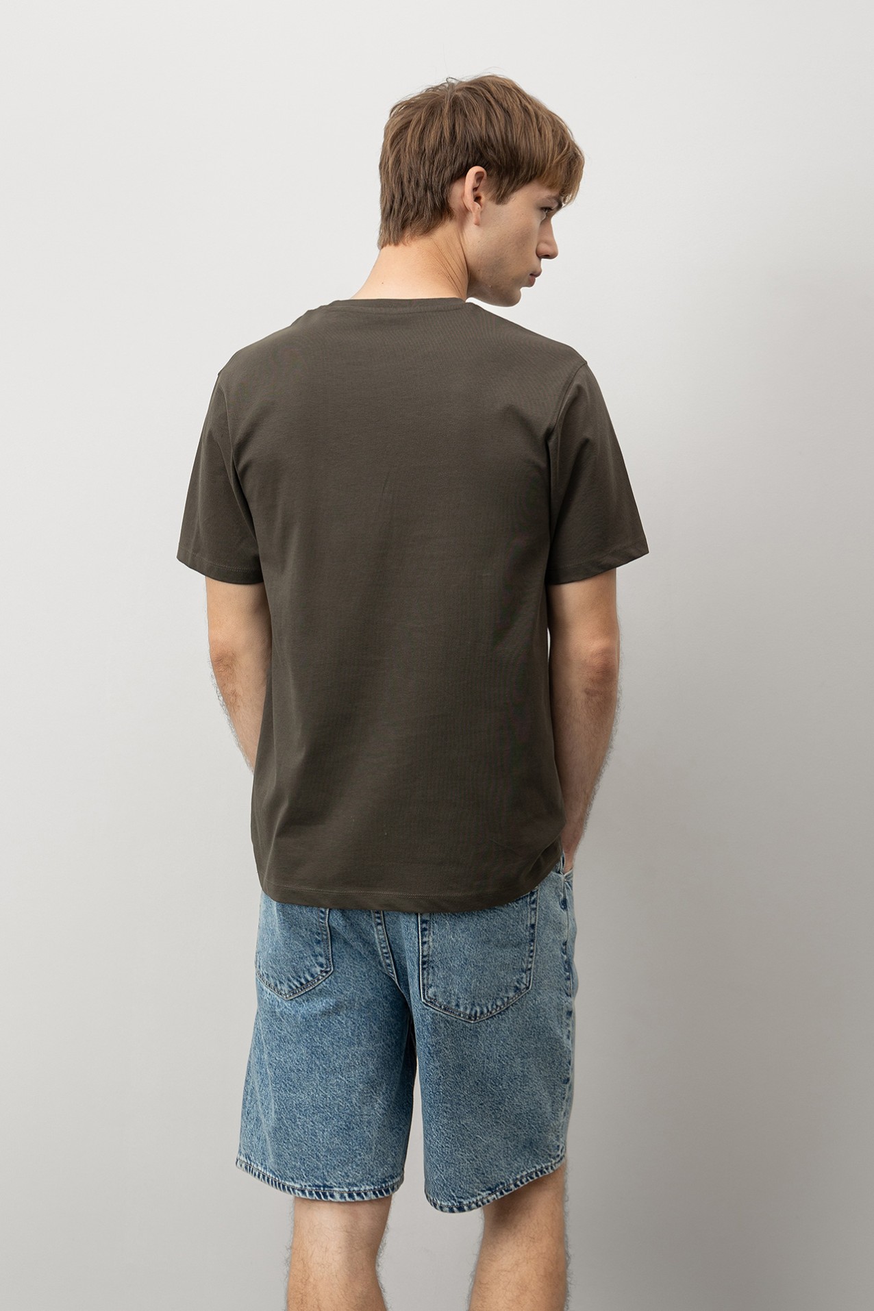 Regular T-Shirt with Embroidered Logo