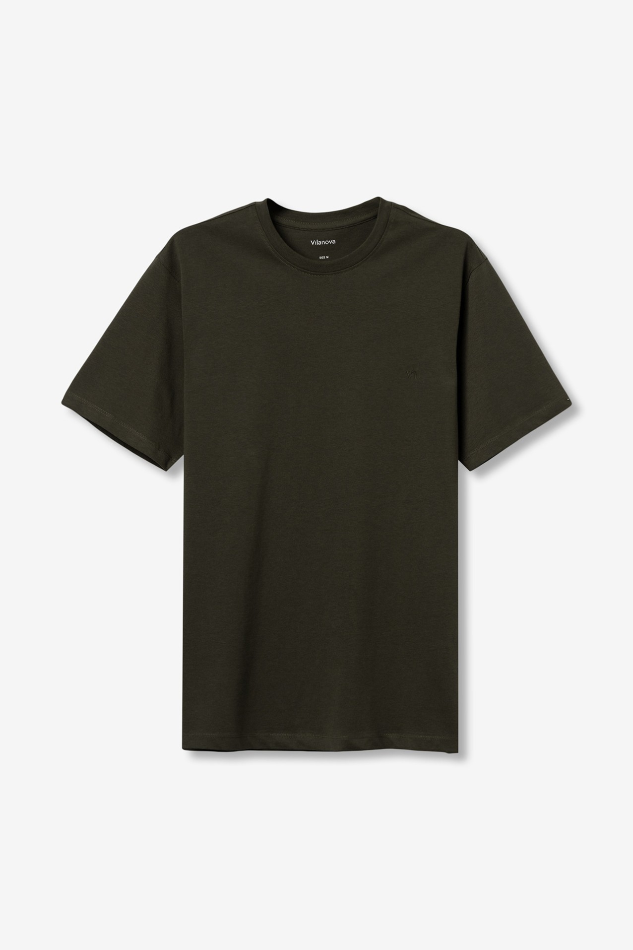 Regular T-Shirt with Embroidered Logo