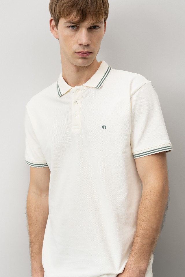 Beige Regular Fit Polo