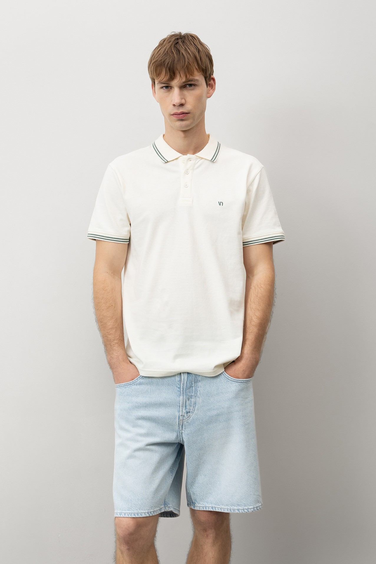 Beige Regular Fit Polo