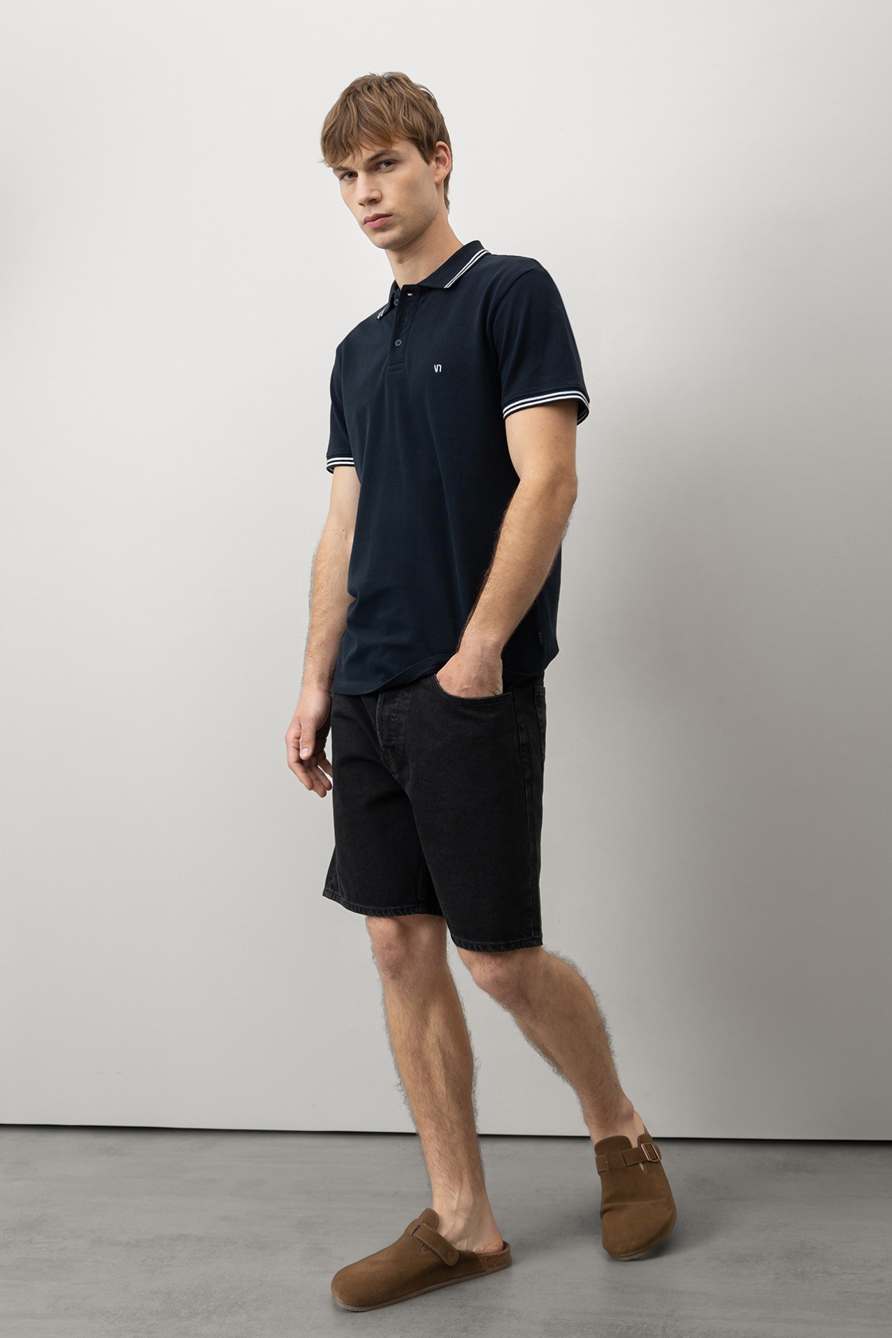 Navy Blue Polo Short Sleeve