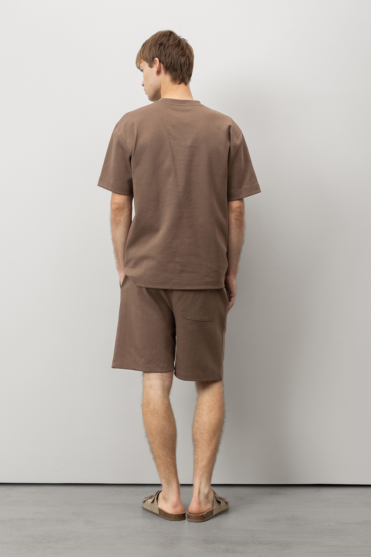 Taupe Jogger Shorts