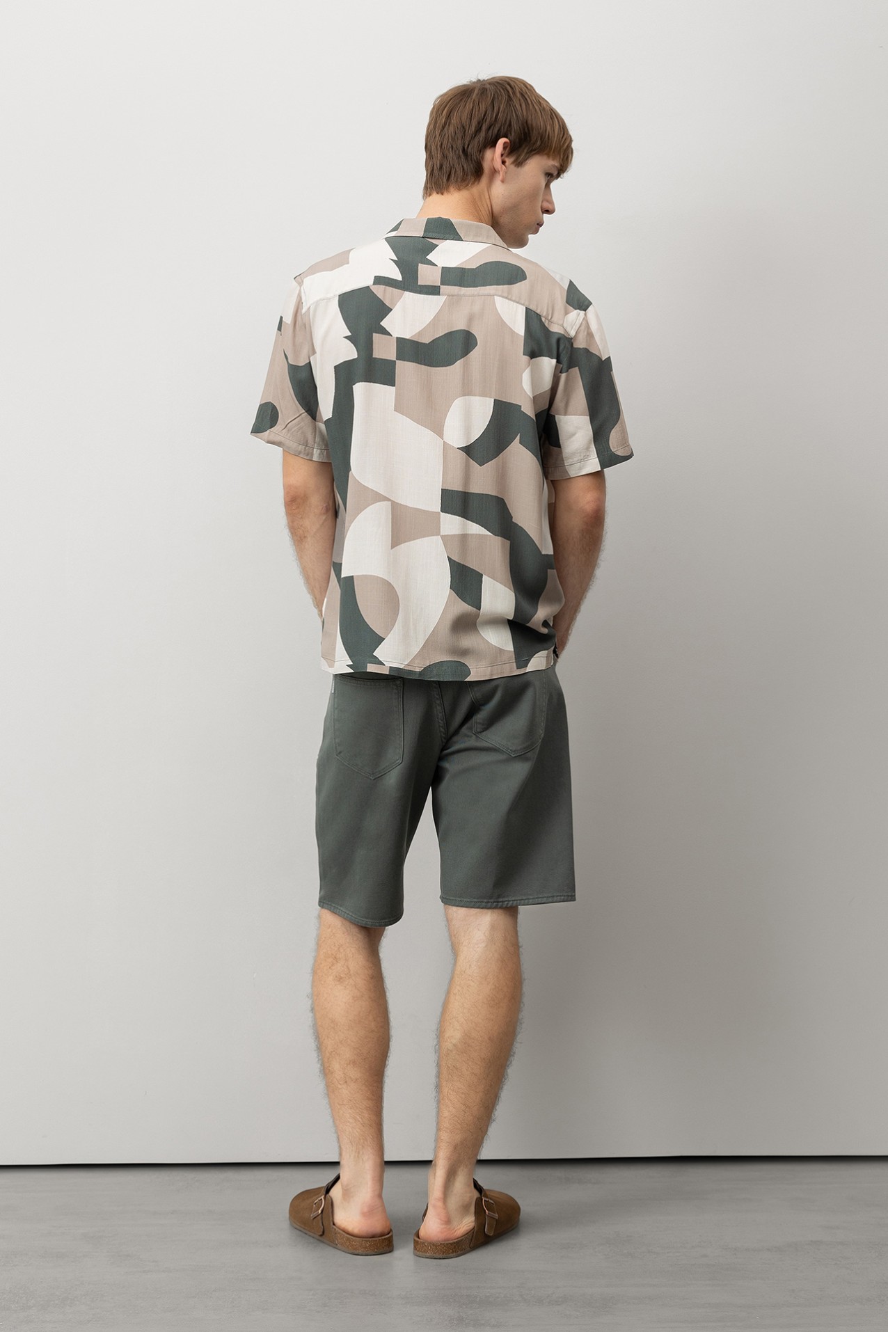 Regular Fit Green Shorts