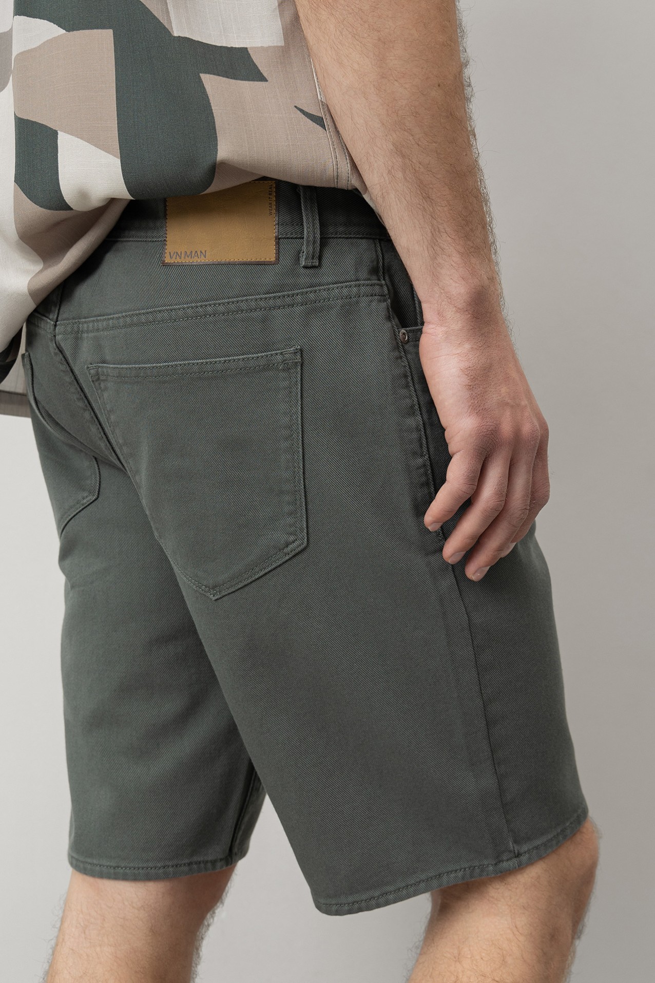 Regular Fit Green Shorts