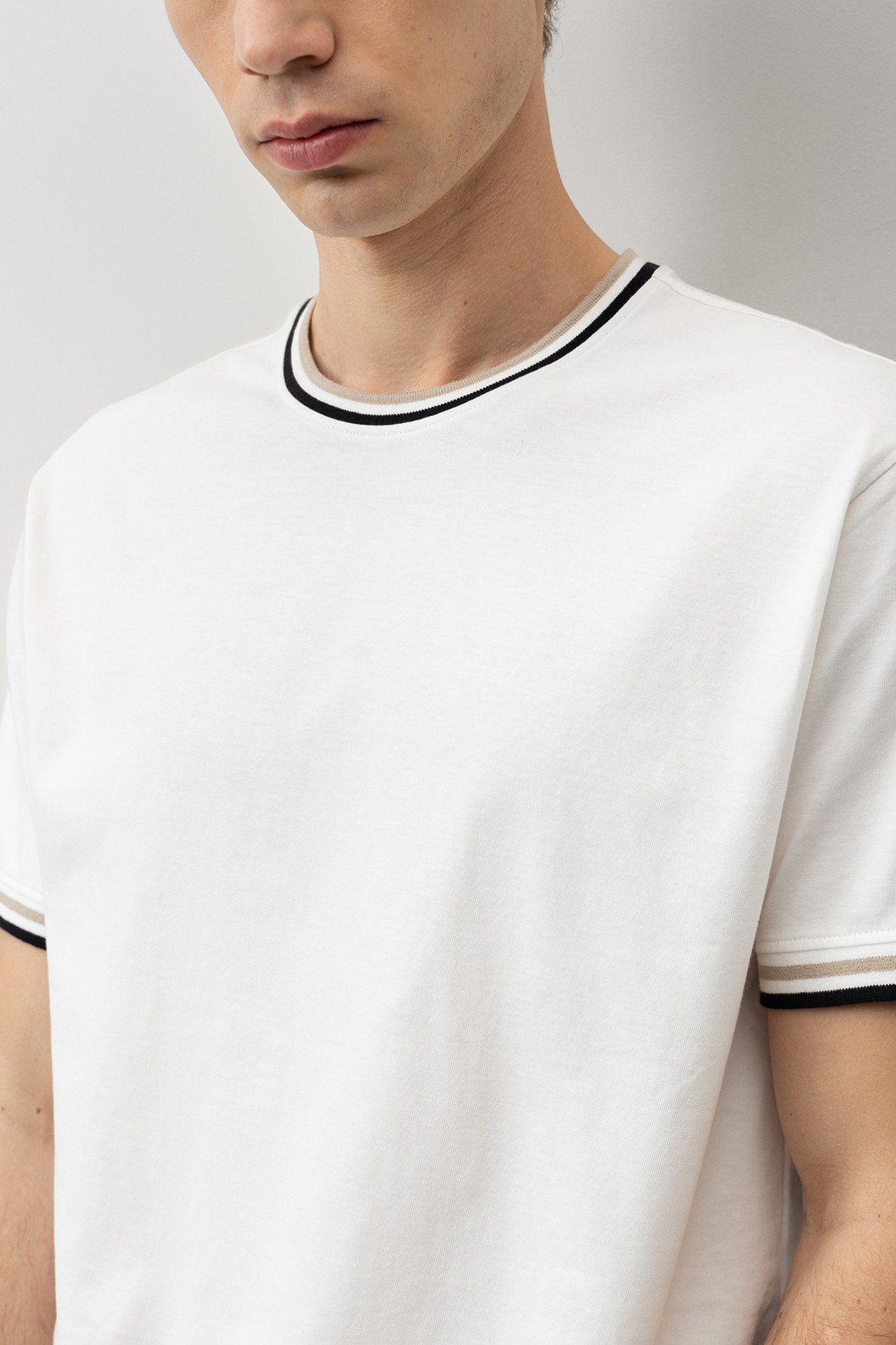 Beige S/S T-shirt Regular