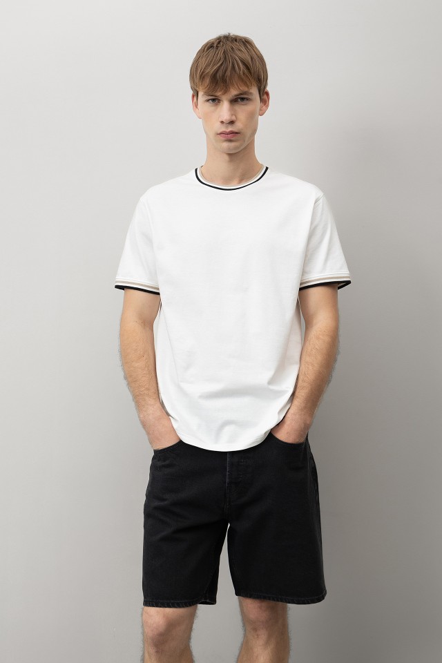 Beige S/S T-shirt Regular