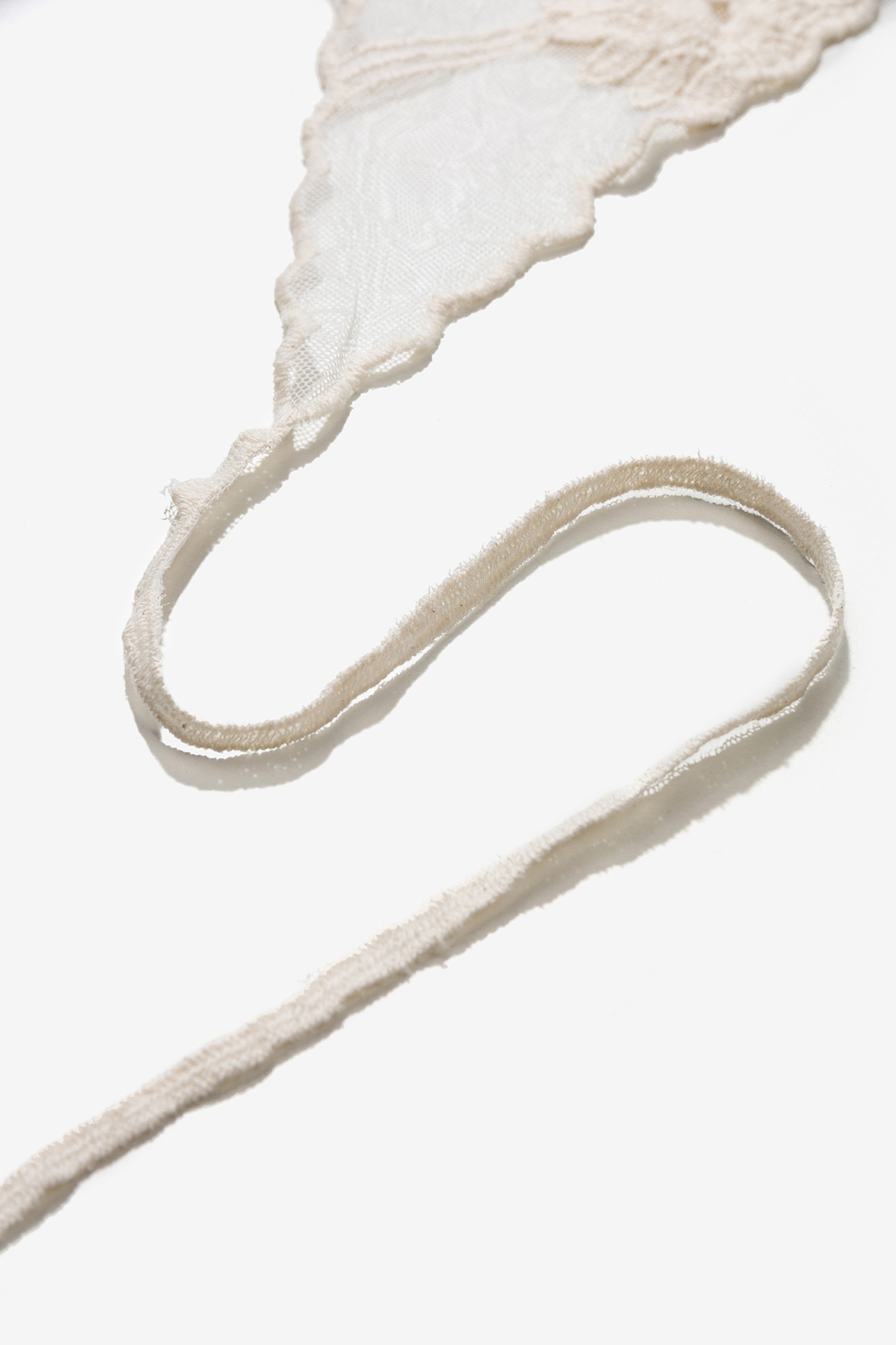 Cream Floral Textured Bandana