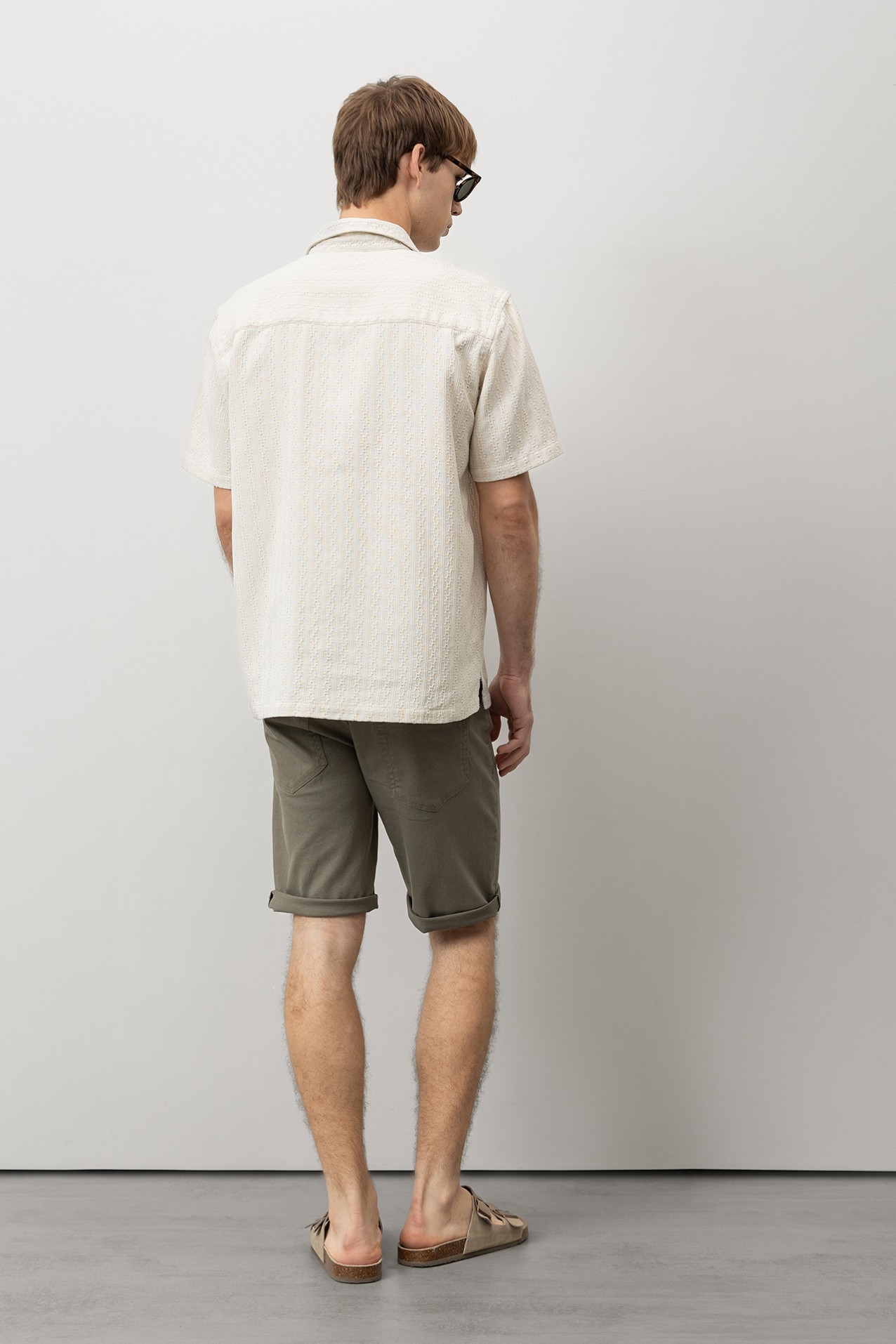 Khaki Slim Comfort Shorts