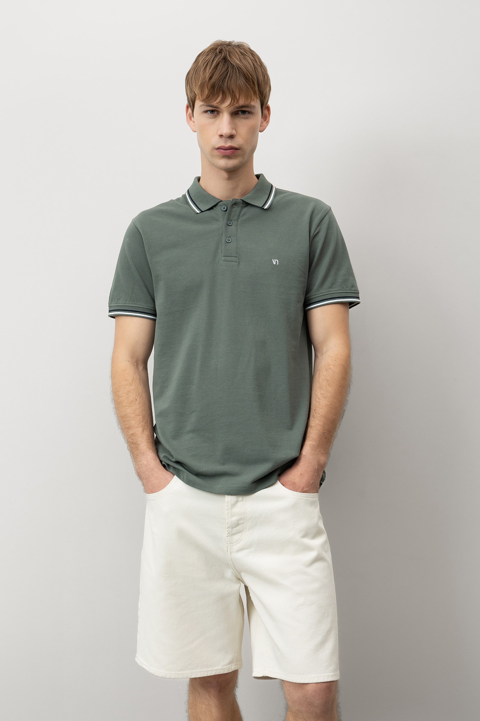 Green Regular Fit Polo