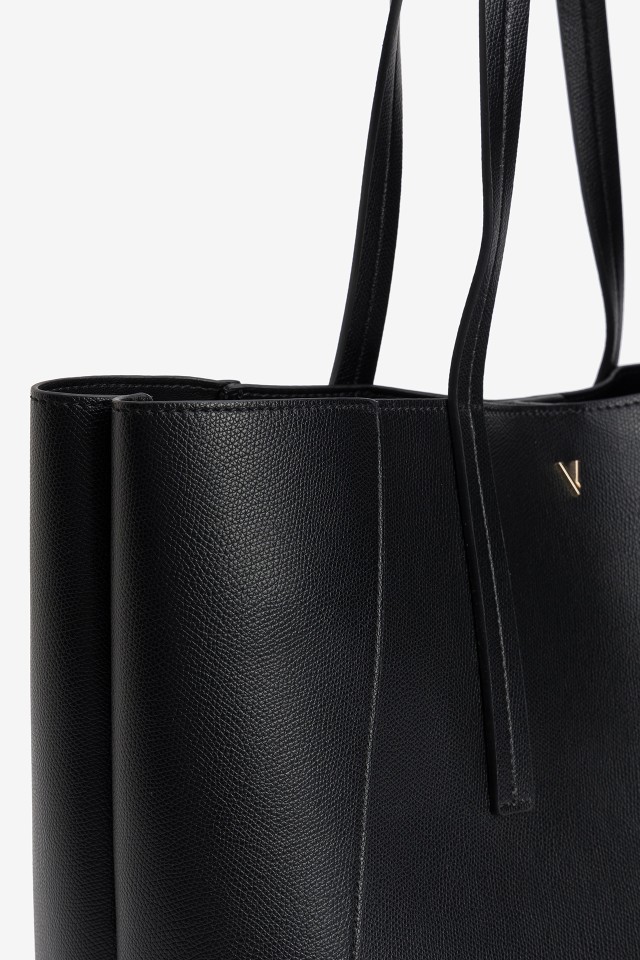 Black Wide Tote Bag Black Wide Tote Bag