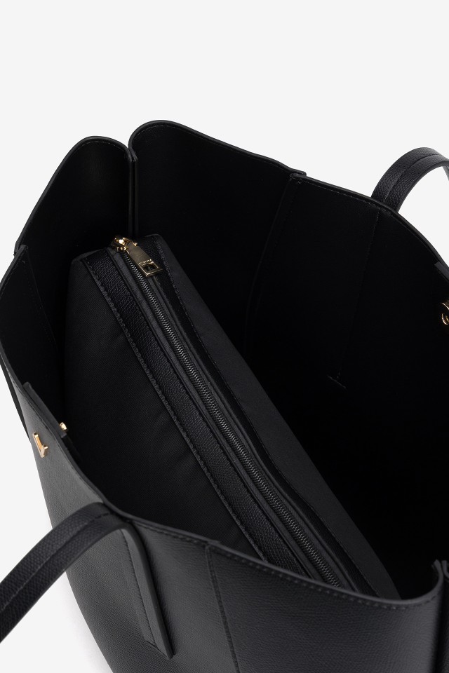 Black Wide Tote Bag Black Wide Tote Bag