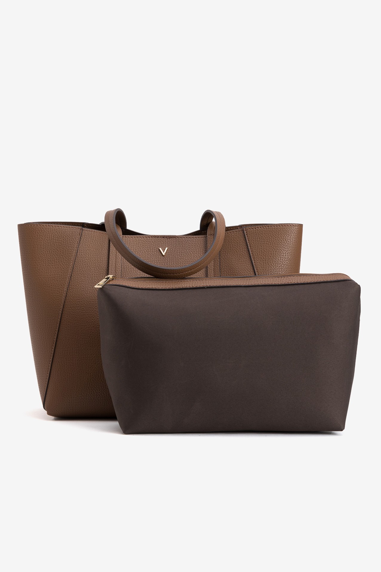 Large Textured Brown Tote