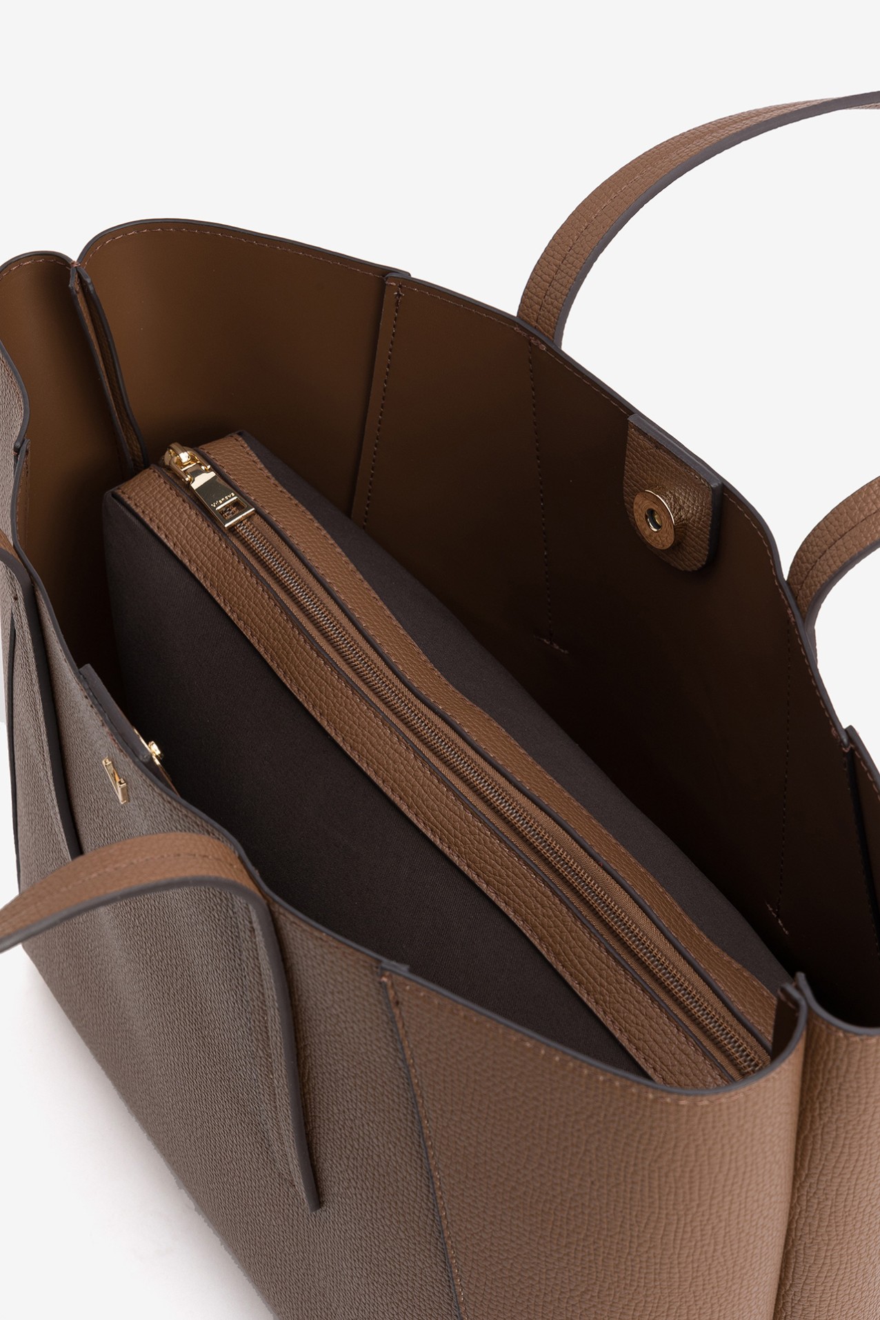 Large Textured Brown Tote