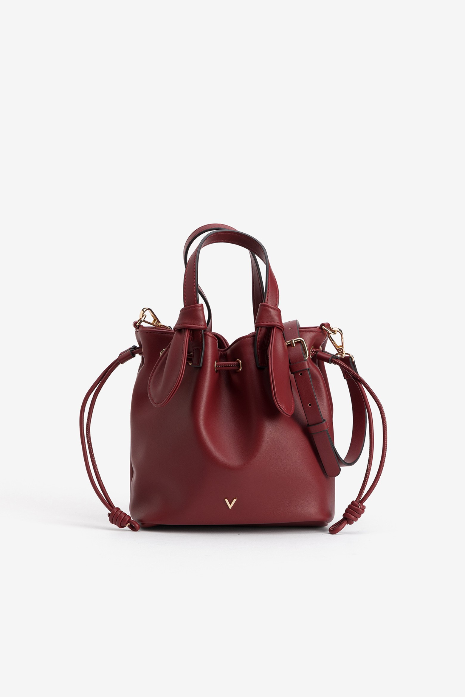 Deep Red Bucket Bag