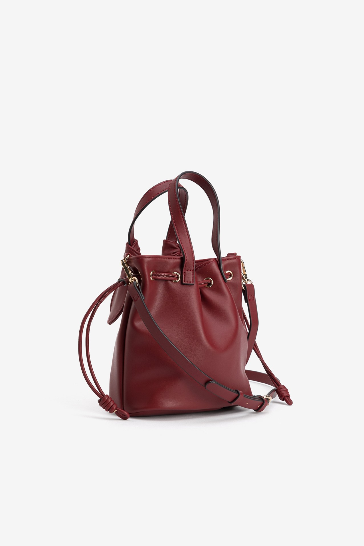 Deep Red Bucket Bag