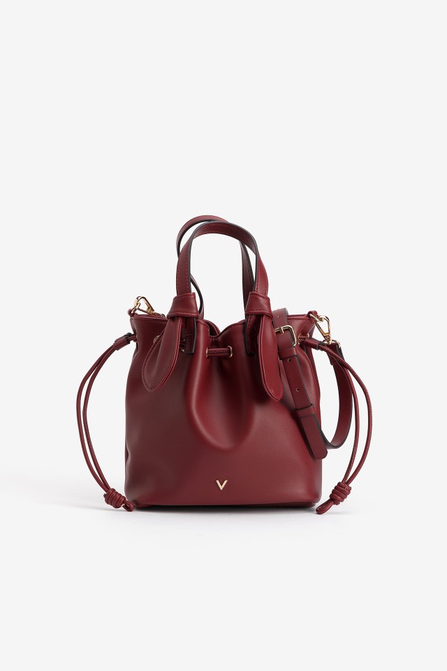 Deep Red Bucket Bag