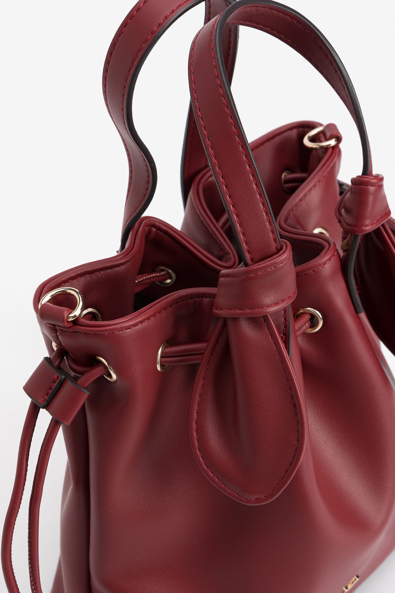 Deep Red Bucket Bag
