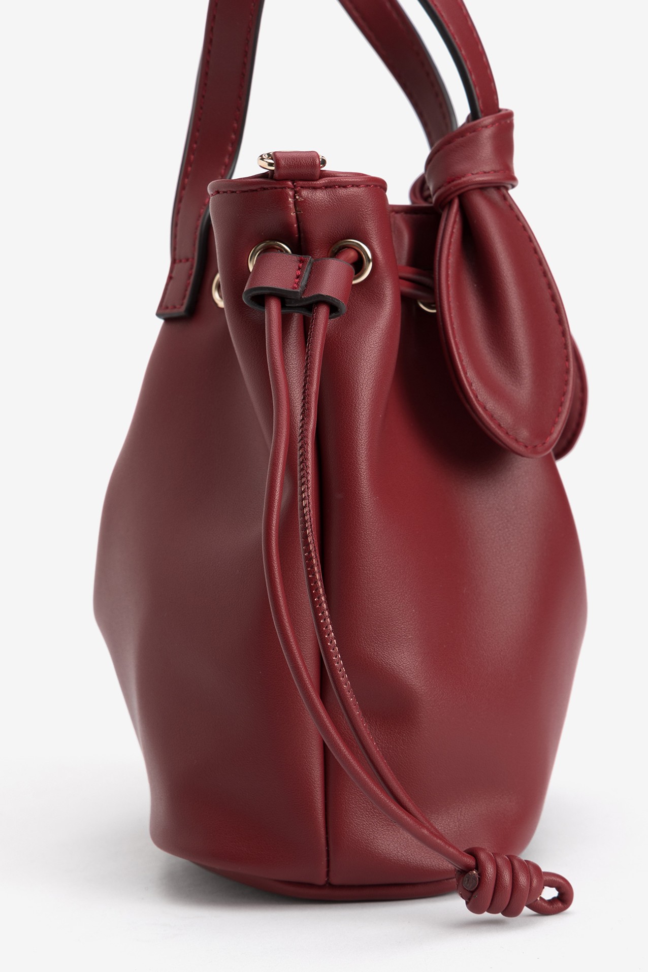 Deep Red Bucket Bag
